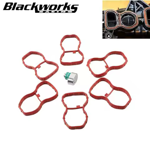 Intake Swirl Flap Delete Blank Plug With Manifold Gaskets For BMW E70 F01 F07 F10 F25 N57 E90 E91 E9