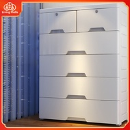 Living Drawer Storage Cabinet Plastic Storage Cabinet Drawer Cabinet Wardrobe With Lock Almari Baju Clothes Cabinet 收納櫃