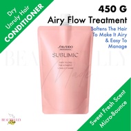 Shiseido Professional Sublimic Airy Flow Treatment 450g - Lightweight Gentle Conditioner • Natural &amp; Easy to Manage Hair • Soft &amp; Airy Movement