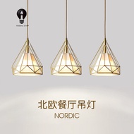 2025 new net red Nordic retro iron art creative chandelier loft bar living room dining room chandeli