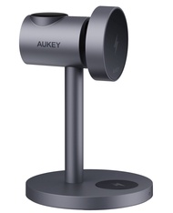 [สำหรับ Samsung Watch] AUKEY LC-MC311G  MagFusion 3-in-1 แท่นชาร์จไร้สาย แม่เหล็ก ชาร์จเร็ว 15W แท่น