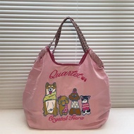 Japanese Style Embroidery Shopping Bag Japan Eco-Friendly Bag Large Capacity Commuter Tote Cloth Sho