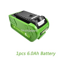 40V 18650 Li-ion Rechargeable Battery 40V 6000mAh for GreenWorks 29462 29472 29282 G-MAX GMAX Lawn Mower Power Tools Battery （สต็อกสำเร็จรูป） agapi