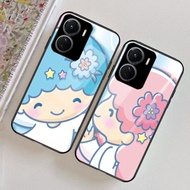 B-19 Little Twin Stars Casing for OPPO A76 A36 A96 A57 A57S A77 A77S A6T A6X 5G Tempered Glass Case