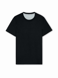 AIIZ (เอ ทู แซด) - เสื้อยืดแอคทีฟผู้ชายคอกลมผ้าโพลีเอสเตอร์ ลายเลขาคณิต ผ้าแห้งเร็ว