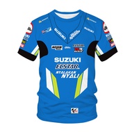 MOTO สำหรับ SUZUKI GSX แข่งทีมขี่แข่งกีฬาเสื้อยืดใหม่ระบายอากาศสบายๆประเดิม