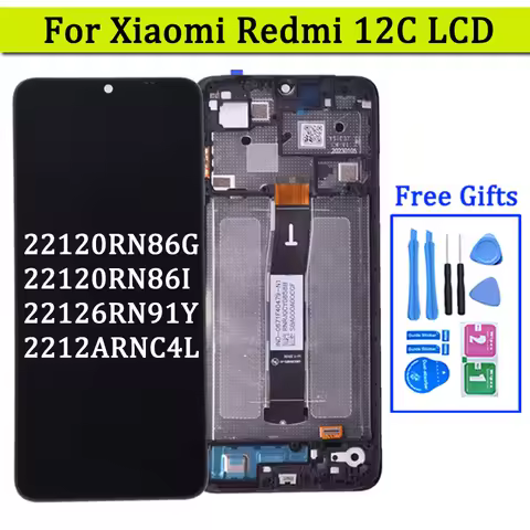 6.71 inches For Xiaomi Redmi 12C LCD Display With Touch Screen Digitizer Replacement Phone Parts Ass