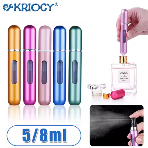 5ml/8ml Perfume Spray Bottle Mini Portable Refillable Aluminum Atomizer Bottle 5ml Container perfume