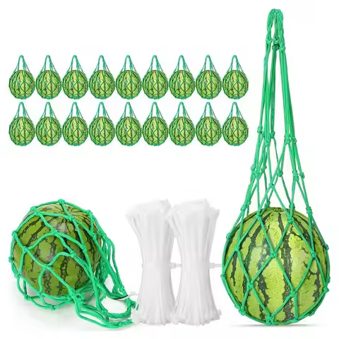 A25F-For Garden Support Melon Hammock Net- 20-Pack, Protects Watermelon, Squash, Cantaloupes