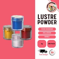 Millusion Lustre Powder/ Cake Decorations/ Dusting Shimmer/ Shine/ Shimmer Powder/ Edible Lustre Pow