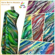 Kain Pasang Batik Moden Corak Seni Abstrak (Bidang 45") / Kain Batik Baju Guru Kumpulan Lelaki Perempuan Sekolah