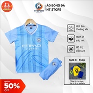 Man City Green Home Football Kit for Children and Adults Made of Elastic with Name and Number Printe