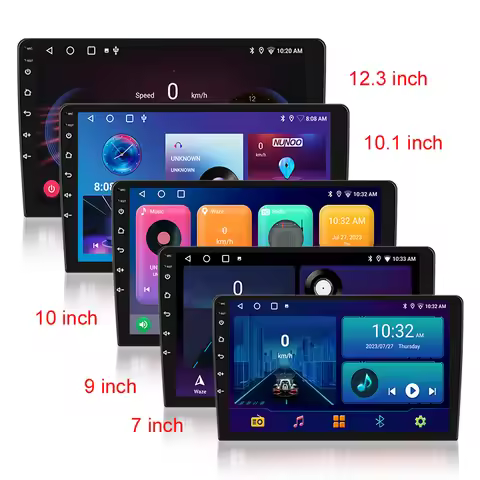 Universal 9 Inch 2 Din Android 14" Car Radio Universal Autoradio 7 Pulgadas Dvd Car Player 8163 Auto