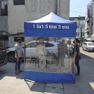 TENDA LIPAT 1.5X1.5 TIRAI 3 SISI - Cam Store55