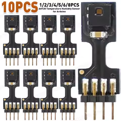 1-10x AHT25 Temperature And Humidity Sensor Module I2C Digital Humidity Accuracy ±2%Rh(25℃) Temperat