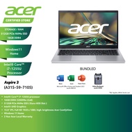 Acer Aspire 3 A315-59-7105 15.6'' FHD Laptop Silver ( i7-1255U, 16GB, 512GB SSD, Intel, W11, HS )