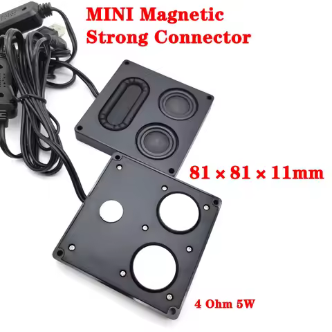 81×11mm Inch Portable Audio Speaker Connector 4 Ohm 10W Mini Full Range Sound Loudspeaker DIY Multim