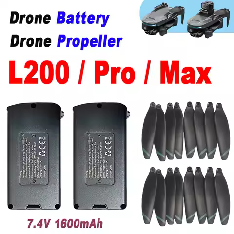 LYZRC-Original L200 PROMAX Drone Battery, 7.4 V1600mAh, for L200 PROMAX RC Quadcopter, Replacement P
