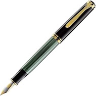 Pelikan M1000 Fountain Pen, F, Fine Point, Green Stripes, Suberene
