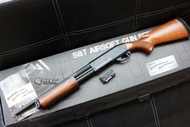 【翔準國際AOG】S&amp;T 手拉空氣槍 M870 middle 散彈槍 BB槍 全金屬 實木 DA-SPG-07