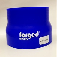 89mm to 102mm 89>102 mm 3.5">4" Forged Racing Silicone Reducer Hose Blue