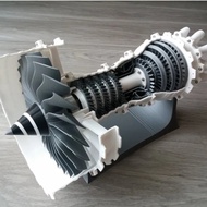 Jet Engine 3D Printed Jet Engine model for desk decoration 403x230x203