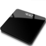 Digital Body weight Scale Household Floor Body Scales Black Battery Powered Tempered Glass Digital B