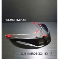 BESTPROMO NJS KAIROZ 3MM ACRYLIC HELMET SPOILER + FREE STICKER
