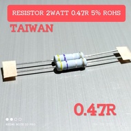 (5 PCS) 2WATT 2W 0.47R 0R47 CF 5% ROHS RESISTOR