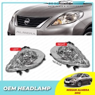 Nissan Almera 2012 - 2014 Front HeadLamp Head Lamp Light (No Bulb)