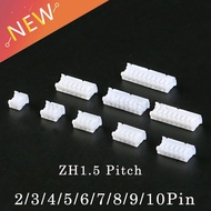 50Pcs ZH1.5 Connector 1.5MM PITCH FEMALE HOUSING Plastic Shell Plug 2P/3P/4P/5P/6P/7P/8P/9P/10P FOR 