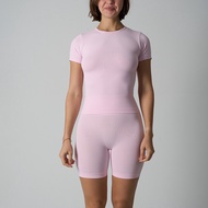 SKIMS SEAMLESS BODYSUIT SEAMLESS Cloudy Skinny Short-Sleeved Yoga Wear Running Sports Suit