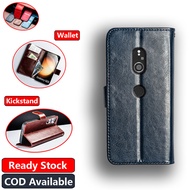 Sony Xperia XZ3 H9436 H8416 H9493 Vintage Classic Leather Wallet Folio Phone Case Flip Notebook Cove
