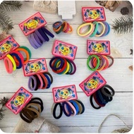 [JP0A] (4pcs) colored donut hair ties Girls' hair ties Donut hair ties