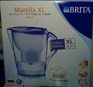 中和-長美特價品 德國BRITA Marella 馬利拉記憶型濾水壺XL(內含一支濾芯)3.5L 藍 W0069~有現貨