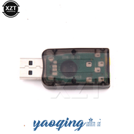 [yaoq] Hot sale 10pcs/lot V5.1 3D USB to 3D Audio USB External Sound Card Adapter 5.1 Channel Sound Professional Microphone 3.5mm input