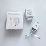 Honor 66W EU/US SuperCharge Fast Power Wall Charging Adapter 6A USB C Cable for Magic 7 6 5 4 3 Pro 
