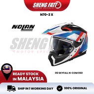NOLAN N70-2X Skyfall 060 Full Face Helmet Motor Topi Keledar Full Face Offroad Modular Helmet SIRIM 