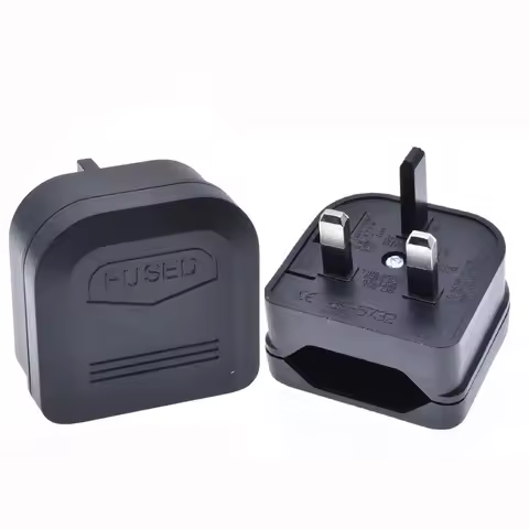 EU Plug To Uk 3 Pin Plug Type G With 5A Fuse Power Socket European To British Singapore Travel Plug 