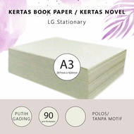 Per Ream Book Paper 90 gsm A3 Novel Paper Aesthetic Paper 90 gsm Stationery A3 Paper