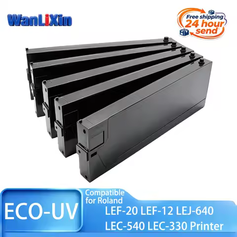 ECO-UV EUV-EUV4 Empty Refillable Ink Cartridge no Chip no ink Compatible for Roland LEC330 LEF300 LE