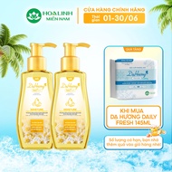 Combo 2 chai dung dịch vệ sinh Dạ Hương Daily Fresh Moisture 145ml - Tăng cường thành phần DƯỠNG ẨM