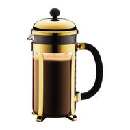 丹麥 Bodum 香檳金-1928-17 1L 8cup CHAMBORD Coffee Maker 法式濾壓壺