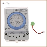 100V-240V Mechanical Time Switch Chronometry Timer with Cover 24h Time Range