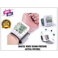 Medical Wrist Blood Pressure Monitor Digital BP Heart Rate Monitor Sphygmomanometer battery included