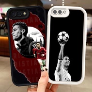 Z-5 CR7 Ronaldo football White Black Casing for OPPO A3S A5 A1K A12E A37 A39 A83 F5 Realme C2 C2s Ca