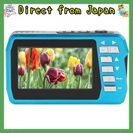 Kids' Digital Camera, 4K 56MP 18x Zoom Dual Screen Vlog Camera with Built-in Mic, 10 Feet Waterproof