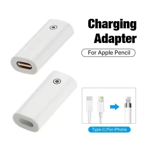 Connector Charger for Apple Pencil Adapter Charging USB C Cable Cord for Apple iPad Pro Pencil Easy 