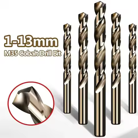 1PC 1mm-6.5mm M35 Cobalt Drill Bit HSS Drill Bit M35 For Stainless Steel Drilling Metalworking Power