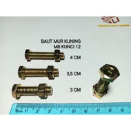Bolt Nut m8*30 - m8*40 Yellow key 12 / BMK m8*30 - m8*40
